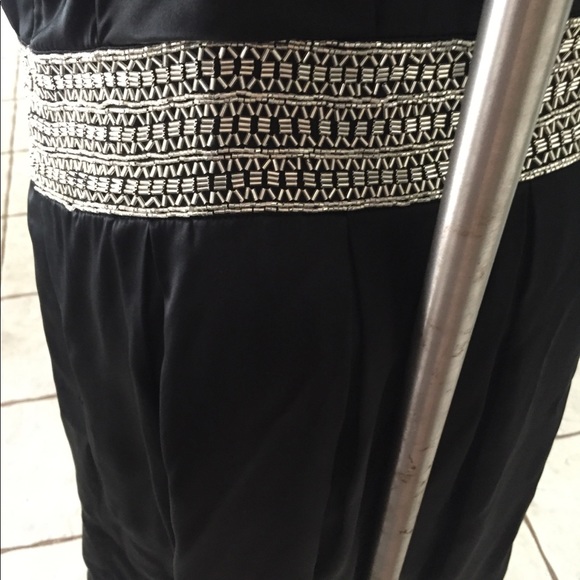 Antonio Melanie black drop waist cocktail dress 4 - Picture 7 of 7